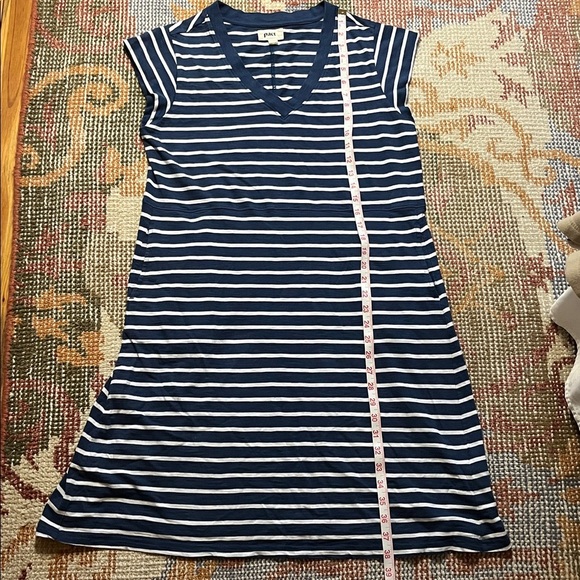 Pact Organic Cotton Stripped Dress Size L - Picture 4 of 7